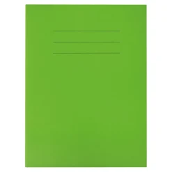 TTS A4 Choice Exercise Book 8mm Ruled Margin Green 80pg pk Best