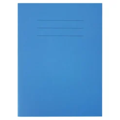 TTS A4 Choice Exercise Book 8mm Ruled Margin Blue 64pg pk New