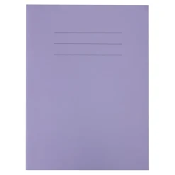 TTS A4 Choice Exercise Book 8mm Ruled Margin Purple 64pg pk Discount