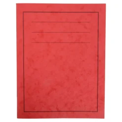 TTS A4 Exercise Book 8mm Alternate Ruled / Plain Red 96pg 50pk New
