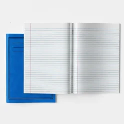 TTS A4 Exercise Book 8mm Ruled Margin Blue 120pg 50pk Hot