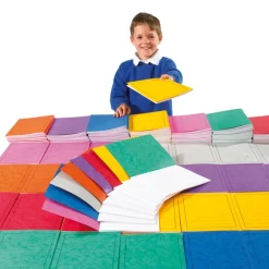TTS A4 Exercise Book 8mm Ruled/Plain Red 80pg 50pk New