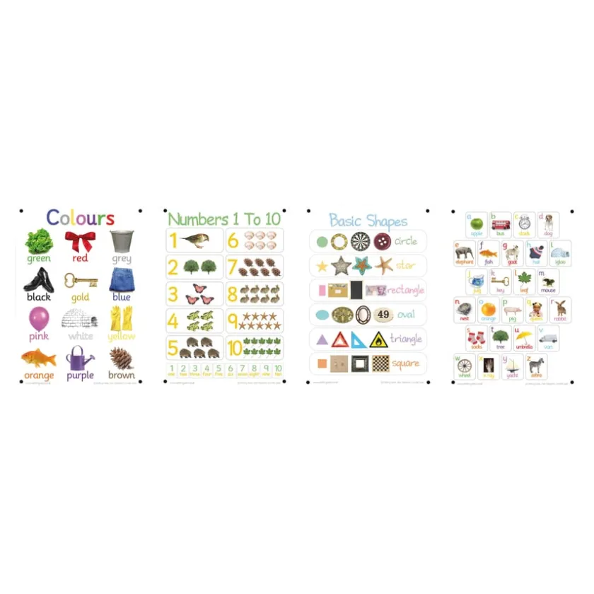 TTS A3 Outdoor Learning Board Collection 4pk