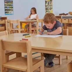 TTS Beech Veneer Rectangular Classroom Tables New