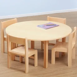 TTS Beech Veneer Round Classroom Table Hot