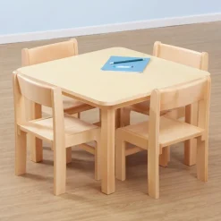 TTS Beech Veneer Square Classroom Table Best