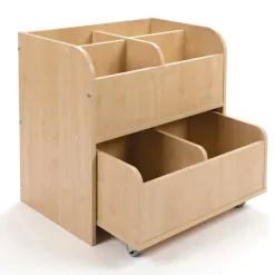 TTS Book Storage Unit with Trolley