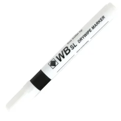 TTS Budget Essentials Drywipe Pens Fine Tip Blk 100pk Outlet