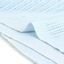 TTS Cellular Cotton Soft Cot Blankets 150x100cm Outlet