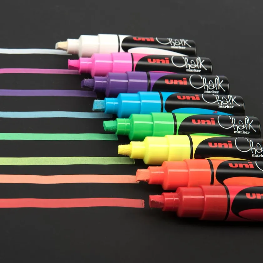 TTS Chalk Marker Pens Assorted 8pk
