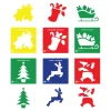 TTS Christmas Stencil Set Assorted 6pk New