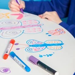 TTS Circular Flip Writable Table H770mm Outlet