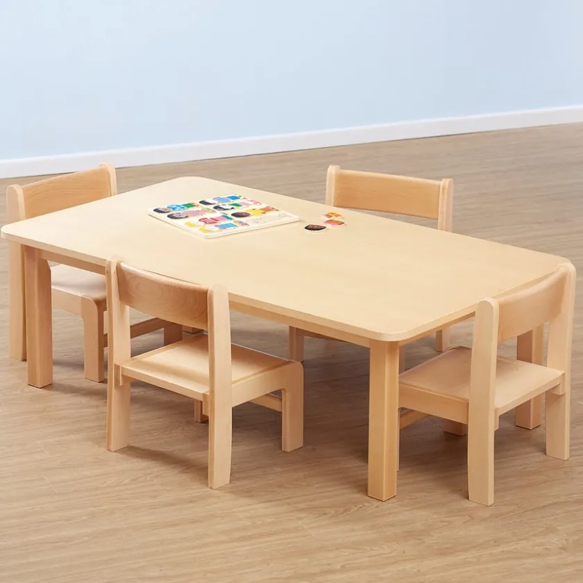 TTS Classic Beech Stackable Chairs 4pk Online