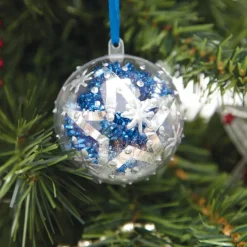 TTS Clear Fillable Acrylic Christmas Baubles 65mm 12pk Best