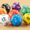 TTS Coloured Plastic 12 Sided Dice 50pcs Discount