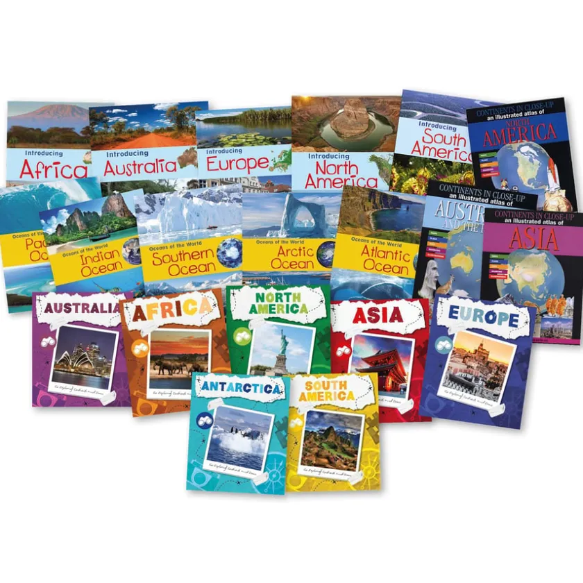 TTS Comparing Continents Books 20pk Hot