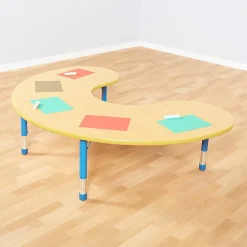 TTS Copenhagen Height Adjustable Horseshoe Shaped 6 Seater Table Sale