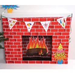 TTS Corobuff® Corrugated Card Fireplace New