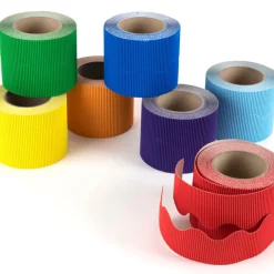 TTS Corrugated Border Rolls Rainbow 57mm x 15m 7pk Online