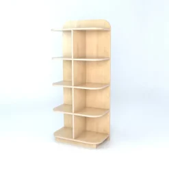 TTS D-End Cap Library Bookcase In Maple Discount