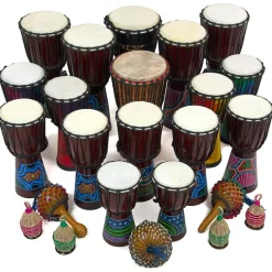 TTS Djembe Drums & Shakers 24 Players New