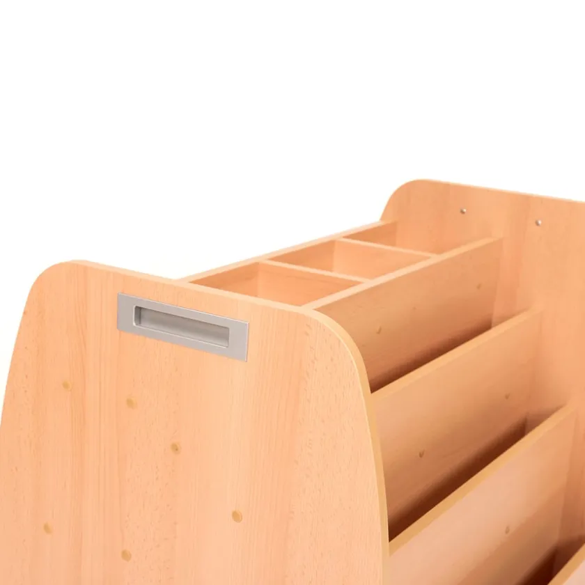 TTS Double Sided Mobile Bookcase Storage Unit H700mm Hot