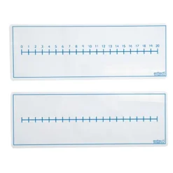TTS Dry Wipe Double Sided Number Line Board 30pk Discount