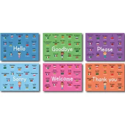 TTS EAL Basic Phrases Posters 6pk Outlet