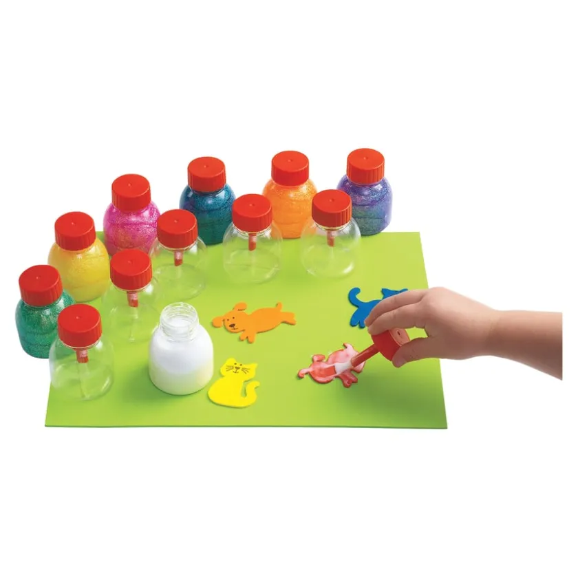 TTS Empty Glue Jar with Brush 12pk Online