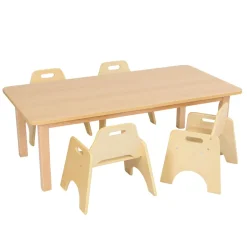 TTS Essentials Beech Rectangular Table Discount