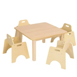 TTS Essentials Beech Square Table New