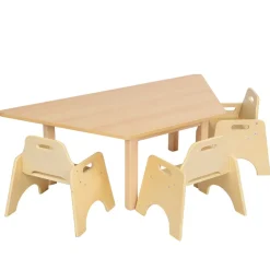TTS Essentials Beech Trapezoidal Table Sale