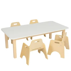 TTS Essentials White Rectangular Table Best