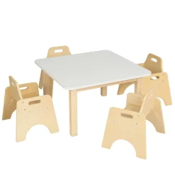TTS Essentials White Square Table