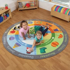 TTS Exploring Seasons Circular Carpet 2m x 2m Outlet
