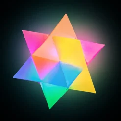 TTS Flashing Star Prism LED Light-Up Ball Outlet
