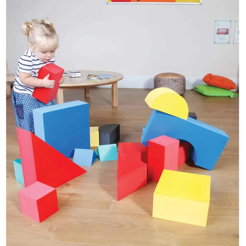 TTS Giant Foam Coloured Building Blocks 32pk Discount