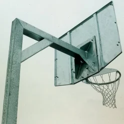 TTS Gladiator Ground Install Outdoor Basketball Hoop & Padding New