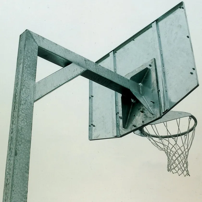 TTS Gladiator Ground Install Outdoor Basketball Hoop & Padding New
