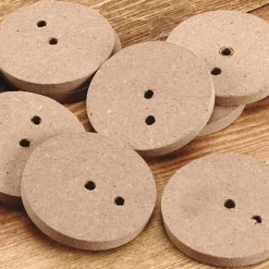 TTS 2 Hole Wooden Cam Wheels 5mm Hole 30pk New
