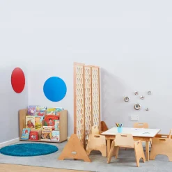 TTS Large Natural Folding Room Divider New