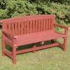 TTS Marmax Recycled Plastic Traditional 3 Seater Bench Brown Best