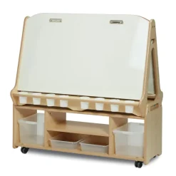 TTS Millhouse Double Sided Whiteboard Easel W/ High Trolley Best