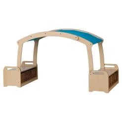 TTS Millhouse Low Den Cave Set Blue Roof with Baskets Discount