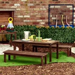 TTS Modern Living Outdoor Table with Benches Online