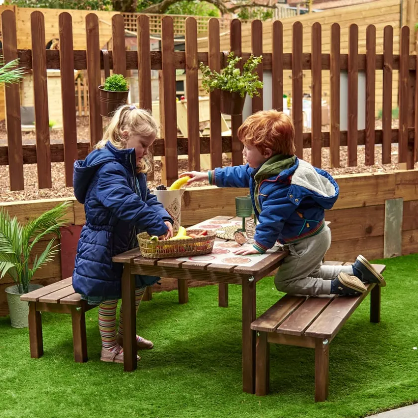 TTS Modern Living Outdoor Table with Benches Online