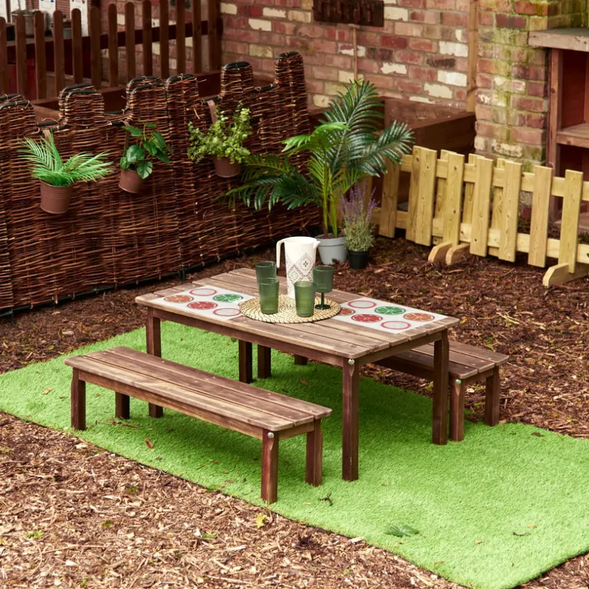 TTS Modern Living Outdoor Table with Benches Online
