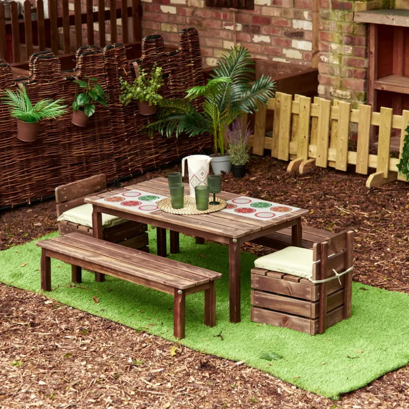 TTS Modern Living Outdoor Table with Benches Online
