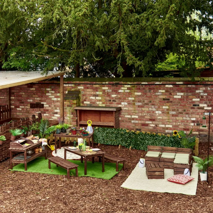 TTS Modern Living Outdoor Table with Benches Online
