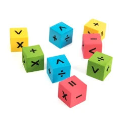 TTS Multi Coloured Foam Silent Dice New